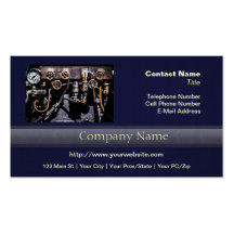 Steam Punk Gears and Gauges Business Card Templates