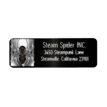 Steam Spider Steampunk for Personal & Business Return Address Labels