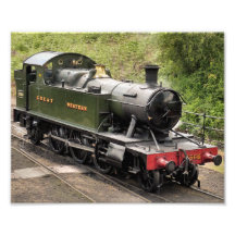 STEAM TRAINS PHOTOGRAPHIC PRINT