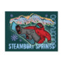 Steamboat Springs Colorado snowboarder postcard