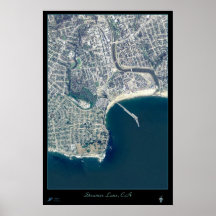 Steamer Lane (Santa Cruz), CA satellite poster