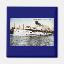 Steamer Macassa, Hamilton to Toronto Fridge Magnets