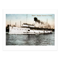 Steamer Macassa, Hamilton to Toronto postcards