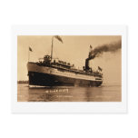 Steamer Ocotorara on St. Clair River - Louis Pesha postcards