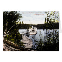 Steamer on River Saskatchewan, Edmonton, Alta. Card