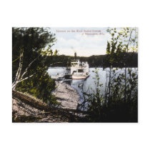 Steamer on River Saskatchewan, Edmonton, Alta. Post Card