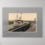 Steamer "Sequens" entering harbour, Kolobrzeg Posters