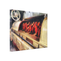 Steampunk - After Engine Room in Submarine Stretched Canvas Print