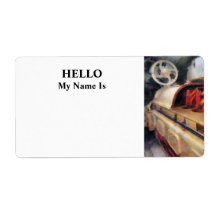 Steampunk - After Engine Room in Submarine Personalized Shipping Labels