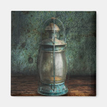 Steampunk - An old lantern Refrigerator Magnet