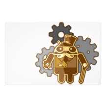 Steampunk Android Personalisiertes Druckpapier