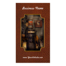 Steampunk - arrière dans la salle des machines carte de visite