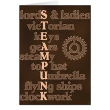 Steampunk Blank Card