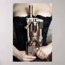 Steampunk Blaster Posters