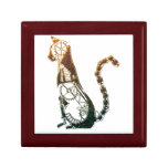 Steampunk cat giftbox trinket box