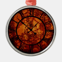 steampunk clock Ornament