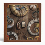 Steampunk - Clock - Time machine Vinyl Binders
