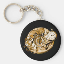 Steampunk Clocks II Keychains
