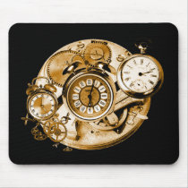 Steampunk Clocks II Mouse Pad