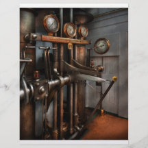 Steampunk - contrôles - la salle de commande de pa prospectus