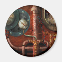 Steampunk - Controls Fridge Magnet
