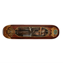 Steampunk - Controls - The Steamship control room Custom Skateboard
