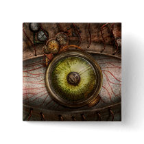 Steampunk - Creepy - Eye on technology Buttons