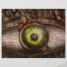 Steampunk - Creepy - Eye on technology Flyer Design