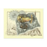 Steampunk Dirigible Air Tour Postcard