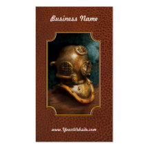 Steampunk - Diving - The diving helmet Business Card Template