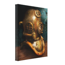 Steampunk - Diving - The diving helmet Gallery Wrap Canvas
