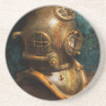 Steampunk - Diving - The diving helmet Beverage Coaster