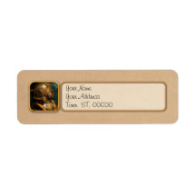 Steampunk - Diving - The diving helmet Custom Return Address Label