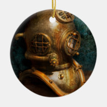 Steampunk - Diving - The diving helmet Christmas Ornament