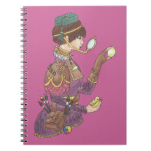 Steampunk Easter Spiral Notebooks