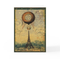 Steampunk Eiffel Tower & Hot Air Balloon