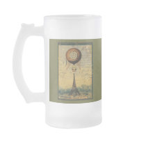 Steampunk Eiffel Tower & Hot Air Balloon Mug