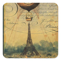 Steampunk Eiffel Tower & Hot Air Balloon
