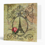 Steampunk Eiffel Tower La Tour Eiffel Binder