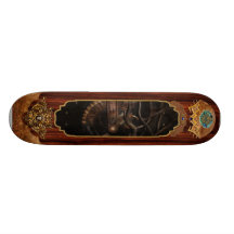 Steampunk - Electrical - Rotary Switch Skateboard Deck