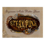 Steampunk Engineers Gears Postcard