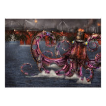Steampunk - Enteroctopus magnificus roboticus Card