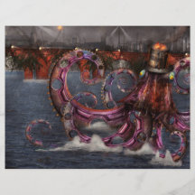 Steampunk - Enteroctopus magnificus roboticus Full Color Flyer