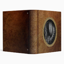 Steampunk - Gear - Hoist and chain 3 Ring Binder