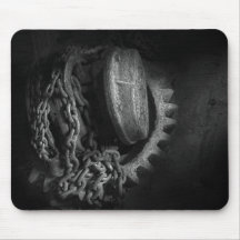 Steampunk - Gear - Hoist and chain Mouse Pad