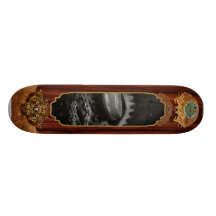 Steampunk - Gear - Hoist and chain Custom Skate Board