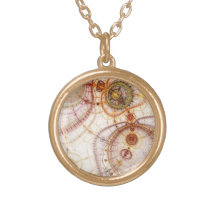 Steampunk Gears Fractal Necklace