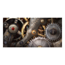 Steampunk - Gears - Horology Picture Card