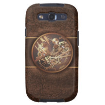 steampunk gears in golden brown