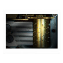 Steampunk - Gears - Music Machine Postcards